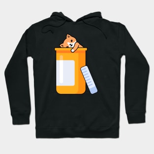 Cute Cat Antidepressant Pill Bottle Mental Health Matters Hoodie